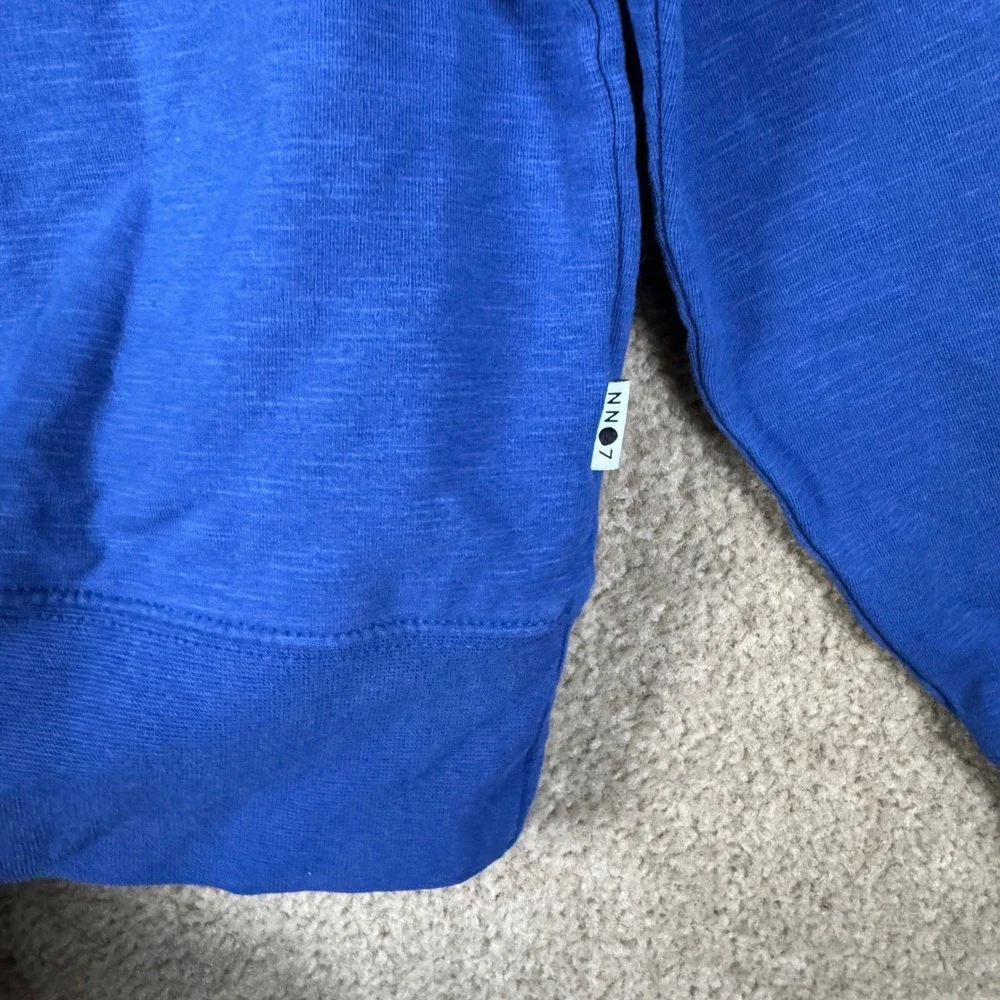 NN07 Barrow Crew Sweatshirt Mens XXL Cobalt Blue Slub Cotton Pullover Casual NWT